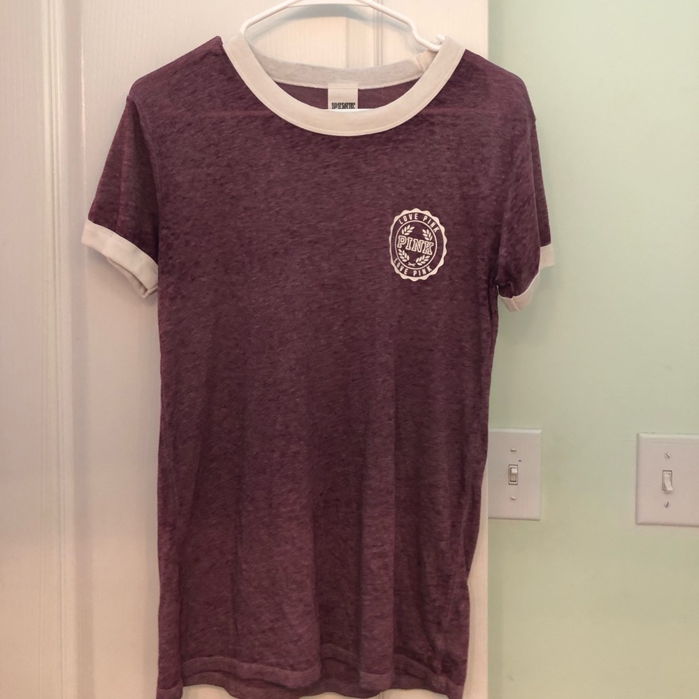 PINK simple purple size small Tee!